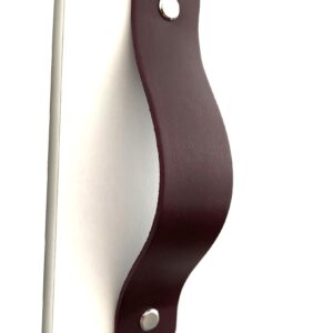Leren handgrepen Bordeaux Rood