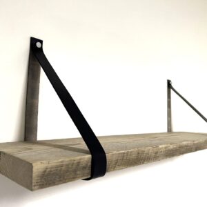 Leren Plankdrager Donkerblauw