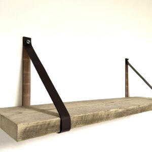 Leren Plankdrager Taupe