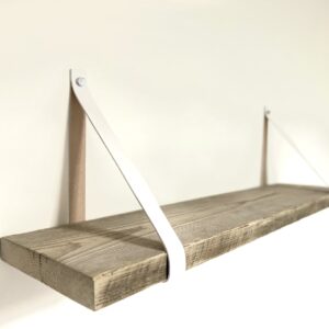 Leren Plankdrager Wit