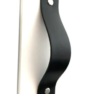 Leren handgrepen Donkergroen