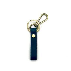 Nick Leren sleutelhanger donkerblauw