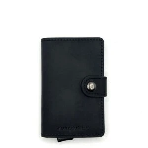Morris Leren pasjeshouder RFID zwart